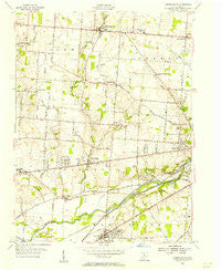 Donnelsville Ohio Historical topographic map, 1:24000 scale, 7.5 X 7.5 Minute, Year 1955