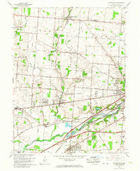 Donnelsville Ohio Historical topographic map, 1:24000 scale, 7.5 X 7.5 Minute, Year 1965