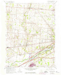 Donnelsville Ohio Historical topographic map, 1:24000 scale, 7.5 X 7.5 Minute, Year 1965