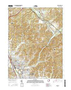 Dover Ohio Current topographic map, 1:24000 scale, 7.5 X 7.5 Minute, Year 2016