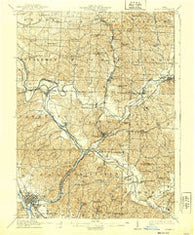 Dover Ohio Historical topographic map, 1:62500 scale, 15 X 15 Minute, Year 1912