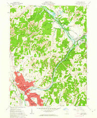 Dover Ohio Historical topographic map, 1:24000 scale, 7.5 X 7.5 Minute, Year 1961