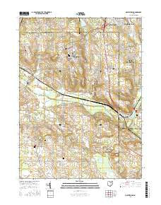 Doylestown Ohio Current topographic map, 1:24000 scale, 7.5 X 7.5 Minute, Year 2016