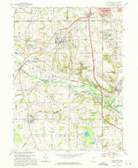 Doylestown Ohio Historical topographic map, 1:24000 scale, 7.5 X 7.5 Minute, Year 1969