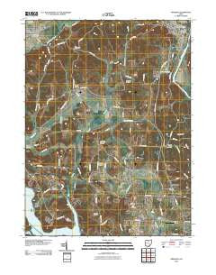 Dresden Ohio Historical topographic map, 1:24000 scale, 7.5 X 7.5 Minute, Year 2010