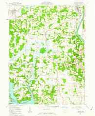 Dresden Ohio Historical topographic map, 1:24000 scale, 7.5 X 7.5 Minute, Year 1962