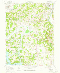Dresden Ohio Historical topographic map, 1:24000 scale, 7.5 X 7.5 Minute, Year 1962