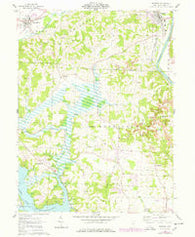 Dresden Ohio Historical topographic map, 1:24000 scale, 7.5 X 7.5 Minute, Year 1962
