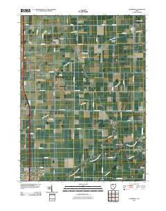 Dunbridge Ohio Historical topographic map, 1:24000 scale, 7.5 X 7.5 Minute, Year 2010