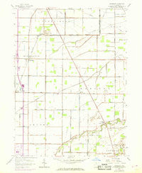 Dunbridge Ohio Historical topographic map, 1:24000 scale, 7.5 X 7.5 Minute, Year 1958