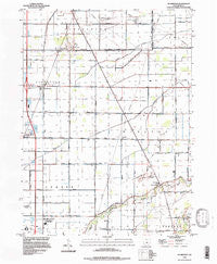 Dunbridge Ohio Historical topographic map, 1:24000 scale, 7.5 X 7.5 Minute, Year 1994