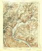 East Cincinnati Ohio Historical topographic map, 1:62500 scale, 15 X 15 Minute, Year 1914