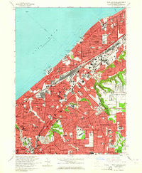 East Cleveland Ohio Historical topographic map, 1:24000 scale, 7.5 X 7.5 Minute, Year 1963
