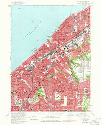 East Cleveland Ohio Historical topographic map, 1:24000 scale, 7.5 X 7.5 Minute, Year 1963