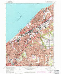East Cleveland Ohio Historical topographic map, 1:24000 scale, 7.5 X 7.5 Minute, Year 1963