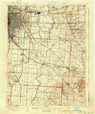 East Columbus Ohio Historical topographic map, 1:62500 scale, 15 X 15 Minute, Year 1925