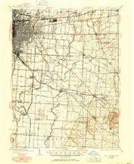 East Columbus Ohio Historical topographic map, 1:62500 scale, 15 X 15 Minute, Year 1925