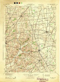 East Liberty Ohio Historical topographic map, 1:62500 scale, 15 X 15 Minute, Year 1944