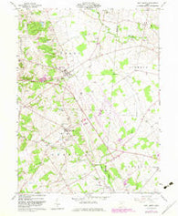 East Liberty Ohio Historical topographic map, 1:24000 scale, 7.5 X 7.5 Minute, Year 1961
