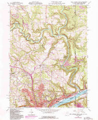 East Liverpool North Ohio Historical topographic map, 1:24000 scale, 7.5 X 7.5 Minute, Year 1960