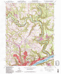 East Liverpool North Ohio Historical topographic map, 1:24000 scale, 7.5 X 7.5 Minute, Year 1994