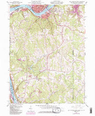 East Liverpool South Ohio Historical topographic map, 1:24000 scale, 7.5 X 7.5 Minute, Year 1960