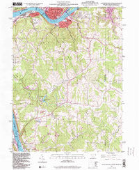 East Liverpool South Ohio Historical topographic map, 1:24000 scale, 7.5 X 7.5 Minute, Year 1996