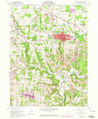 East Palestine Ohio Historical topographic map, 1:24000 scale, 7.5 X 7.5 Minute, Year 1960
