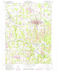 East Palestine Ohio Historical topographic map, 1:24000 scale, 7.5 X 7.5 Minute, Year 1960