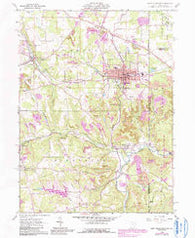 East Palestine Ohio Historical topographic map, 1:24000 scale, 7.5 X 7.5 Minute, Year 1960