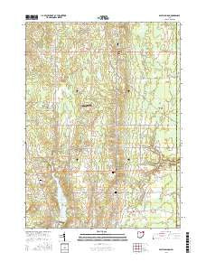 East Claridon Ohio Current topographic map, 1:24000 scale, 7.5 X 7.5 Minute, Year 2016