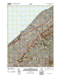 East Cleveland Ohio Historical topographic map, 1:24000 scale, 7.5 X 7.5 Minute, Year 2010