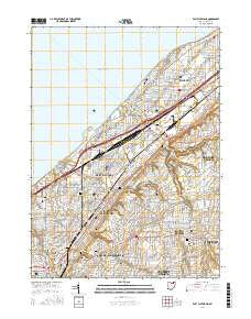 East Cleveland Ohio Current topographic map, 1:24000 scale, 7.5 X 7.5 Minute, Year 2016