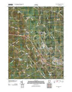 East Liberty Ohio Historical topographic map, 1:24000 scale, 7.5 X 7.5 Minute, Year 2010