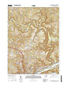 East Liverpool North Ohio Current topographic map, 1:24000 scale, 7.5 X 7.5 Minute, Year 2016
