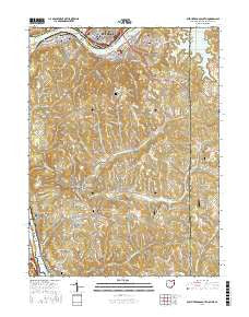 East Liverpool South Ohio Current topographic map, 1:24000 scale, 7.5 X 7.5 Minute, Year 2016