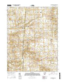 East Ringgold Ohio Current topographic map, 1:24000 scale, 7.5 X 7.5 Minute, Year 2016