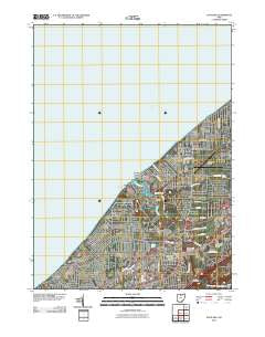 Eastlake Ohio Historical topographic map, 1:24000 scale, 7.5 X 7.5 Minute, Year 2010