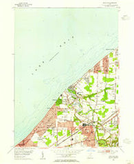 Eastlake Ohio Historical topographic map, 1:24000 scale, 7.5 X 7.5 Minute, Year 1953