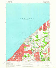 Eastlake Ohio Historical topographic map, 1:24000 scale, 7.5 X 7.5 Minute, Year 1963