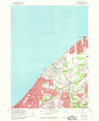 Eastlake Ohio Historical topographic map, 1:24000 scale, 7.5 X 7.5 Minute, Year 1963