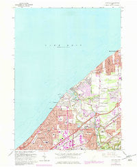 Eastlake Ohio Historical topographic map, 1:24000 scale, 7.5 X 7.5 Minute, Year 1963