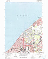 Eastlake Ohio Historical topographic map, 1:24000 scale, 7.5 X 7.5 Minute, Year 1963