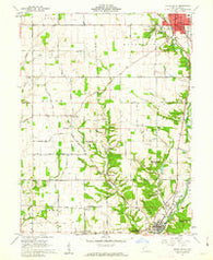 Eaton South Ohio Historical topographic map, 1:24000 scale, 7.5 X 7.5 Minute, Year 1960