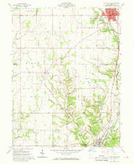 Eaton South Ohio Historical topographic map, 1:24000 scale, 7.5 X 7.5 Minute, Year 1960