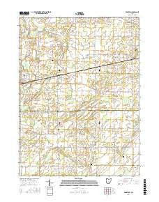 Edgerton Ohio Current topographic map, 1:24000 scale, 7.5 X 7.5 Minute, Year 2016
