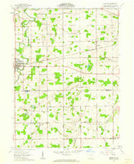 Edgerton Ohio Historical topographic map, 1:24000 scale, 7.5 X 7.5 Minute, Year 1961