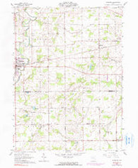 Edgerton Ohio Historical topographic map, 1:24000 scale, 7.5 X 7.5 Minute, Year 1961