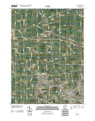 Elida Ohio Historical topographic map, 1:24000 scale, 7.5 X 7.5 Minute, Year 2010