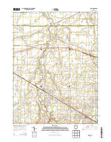 Elida Ohio Historical topographic map, 1:24000 scale, 7.5 X 7.5 Minute, Year 2013